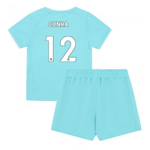 Maillot de foot Wolves Matheus Cunha #12 Troisième enfant 2023-24 Manches Courte (+ pantalon court)
